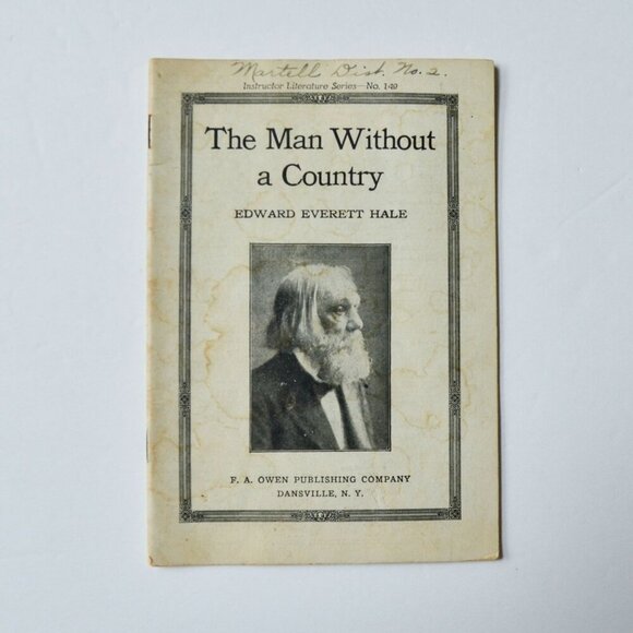The Man Without a Country Edward Everett Hale Instructor Literature Series - Picture 1 of 5